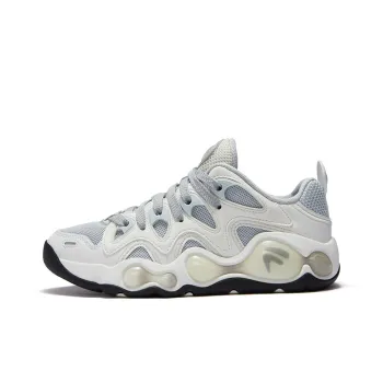 FILA FUSION Slip Resistant Low Top Vintage Basketball Shoes Women's Sun Rock Gray/Snow