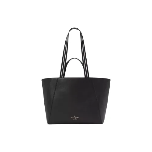 Kate Spade Litchi Grain Leather Tote Bag Shopping Bag Shoulder Bag Handbag Large Size Women's Black