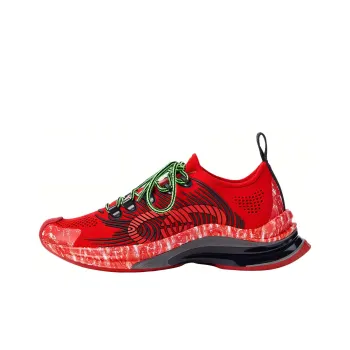 GUCCI Monogram Sneakers Red Women's