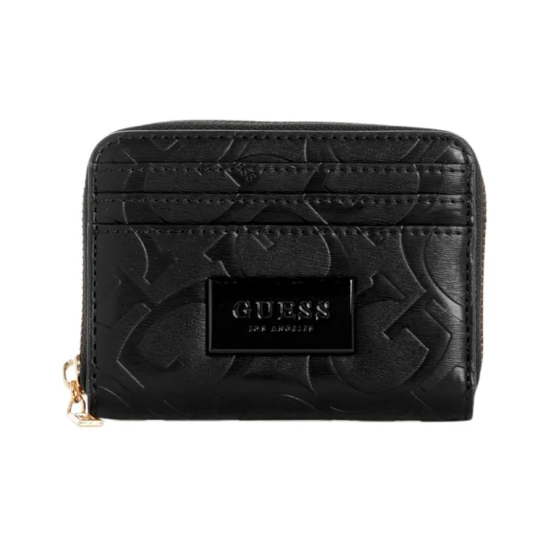 GUESS Artificial Leather Wallet Small Size Women's Black-0