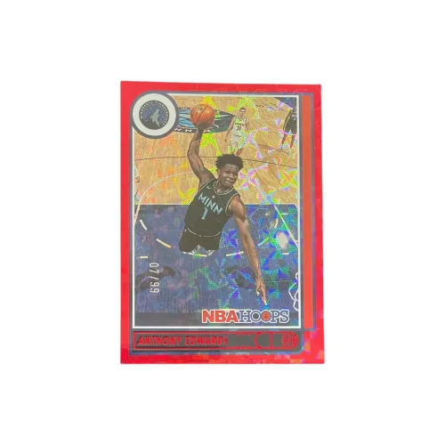 PANINI Timberwolves Anthony Edwards Huazi Refringence Red Parallel Star Card Product Access Sports Cards 1 Pc