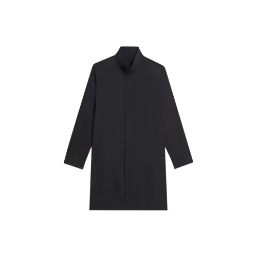 THEORY Designer Co-authored Collection Trench Coats Men Black