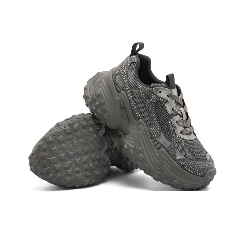 BELLE Anti-Slip And Wear-Resistant Lightweight Low-Top Chunky Sneakers Women's-4