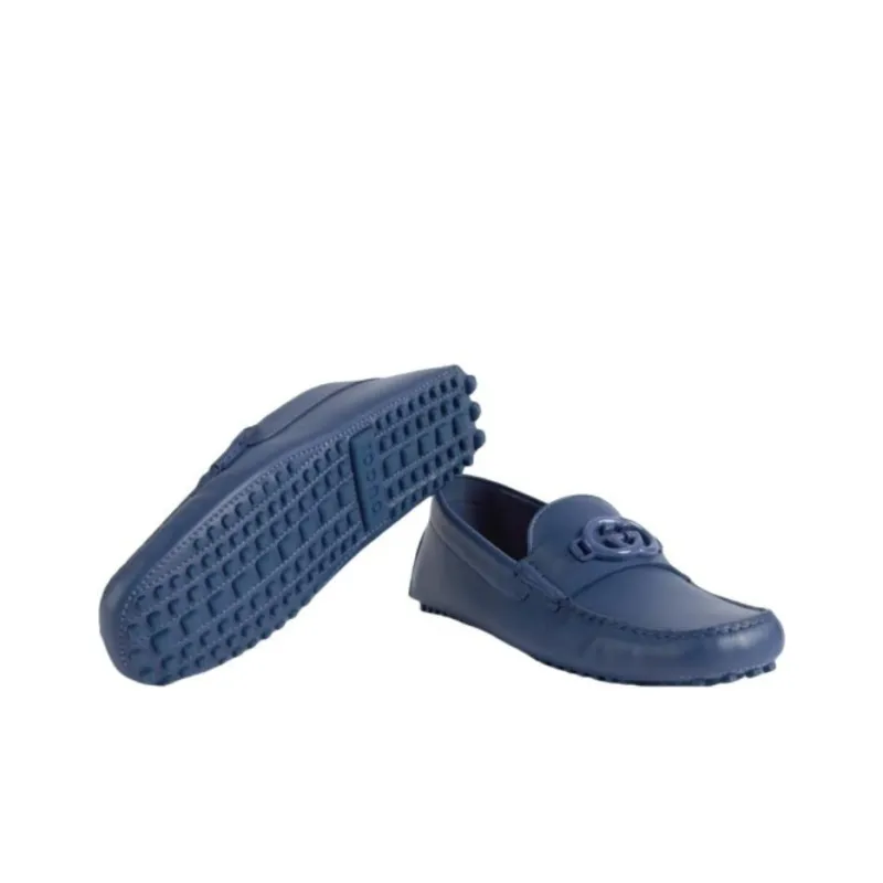 GUCCI Driver 'Interlocking G Washed Indigo'-4
