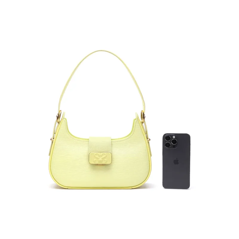 Satchi Cow Leather Handbag Crossbody Bag Cross-Body Bag Women's Yellow/Purple-6