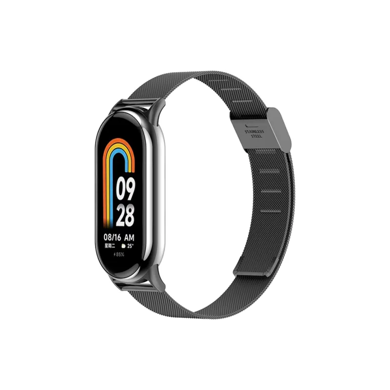 Yu Qing Compatible Xiaomi Smart Band 9/8/7 All NFC Version Smart Wristband Xiaomi Compatibility Watch Band 185mm Metal-3