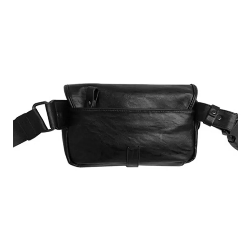 TTaG．baG PU Crossbody Bag Regular Men's Black/Plaid-2