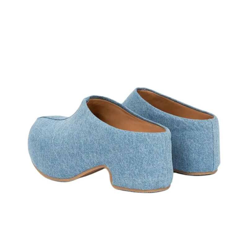 DRIES VAN NOTEN Wrap-toe Slippers Women's Blue-3