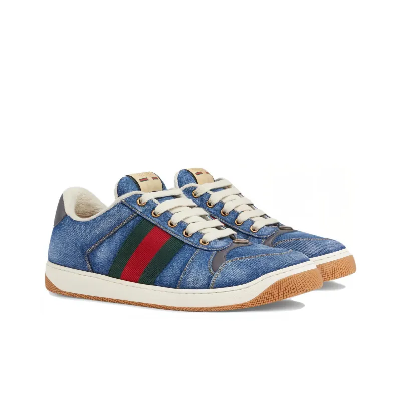 GUCCI Screener Sneaker 'Blue Denim'-2