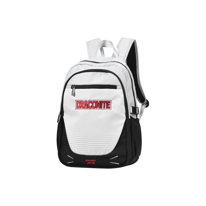 DRACONITE Polyester Student Backpack Regular Unisex White-1