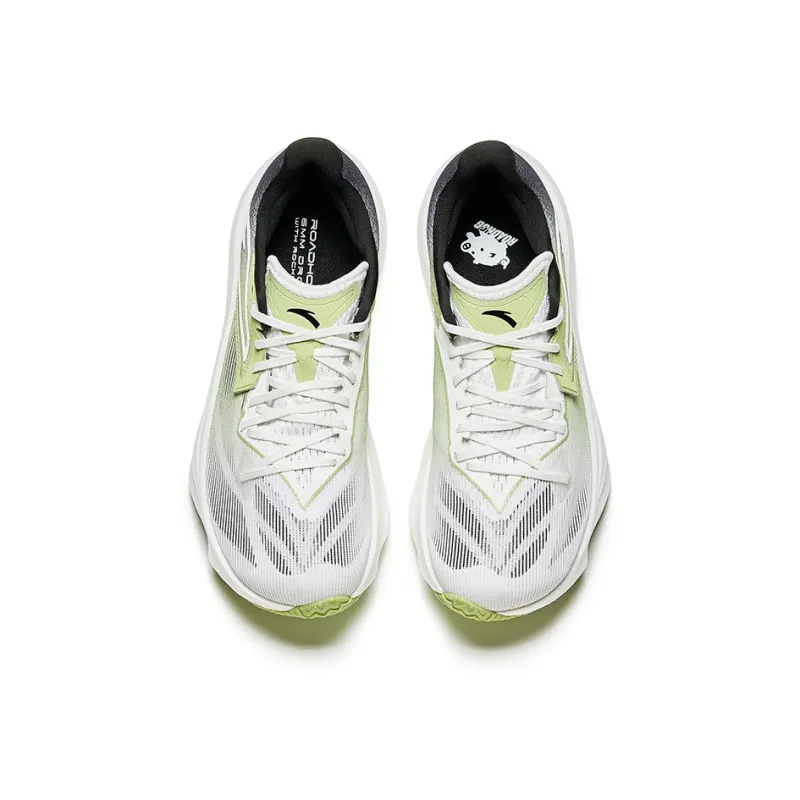 Anta Asphalt Road Fighter 2.0 Non-slip Wear-resistant Shock Absorption Low-Top Casual Running Shoes Men's White Green-2