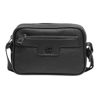 HUGO Polyurethane Crossbody Bag, Shoulder Bag Men's Black