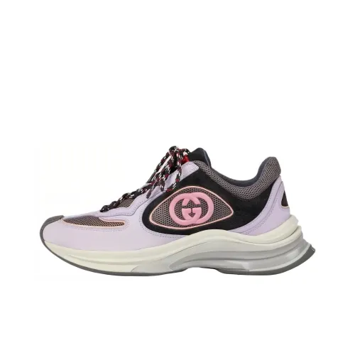 GUCCI RUN Casual Shoes Women's Low-Top Light Purple