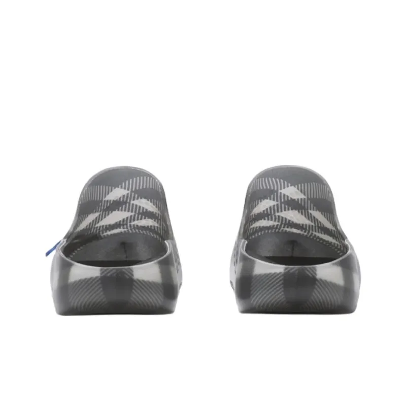 Burberry Slip Resistant Wrap toe Slippers Men's Gray White-4