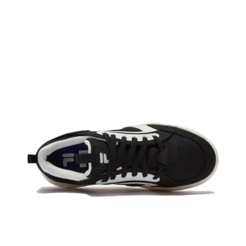 FILA FUSION BANK DX Anti Slip Wear Resistant Low Top Skateboard Shoes Women's Black-2