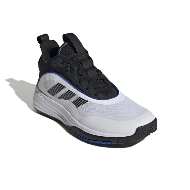 Adidas OwnTheGame Anti Slip And Wear Resistant Breathable Low Top Basketball Shoes Men's White Black-2