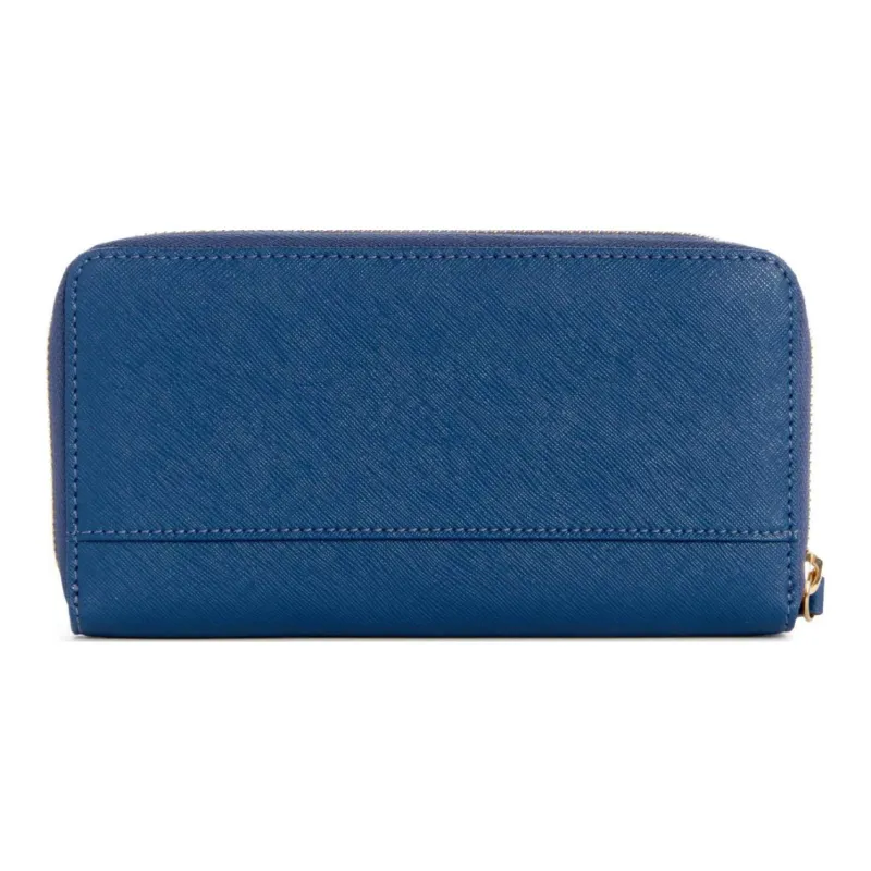 GUESS Artificial Leather Wallet Medium Size Women's Blue-1