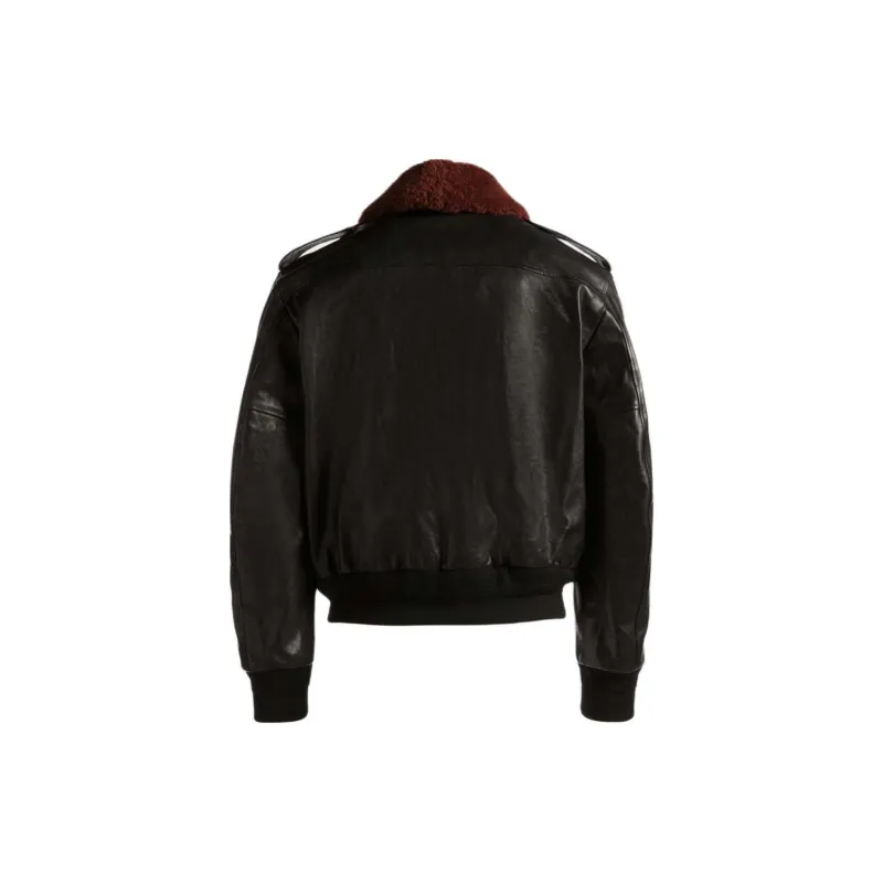 BALLY SS24 Leather Jacket Men's Black-1