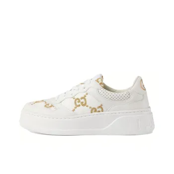 GUCCI Women's Gg Sneaker 'Interlocking G White Gold' Women's