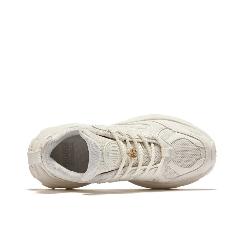 Palladium Abrasion Resistant Slip Resistant Low Top Chunky Sneakers Unisex White-4