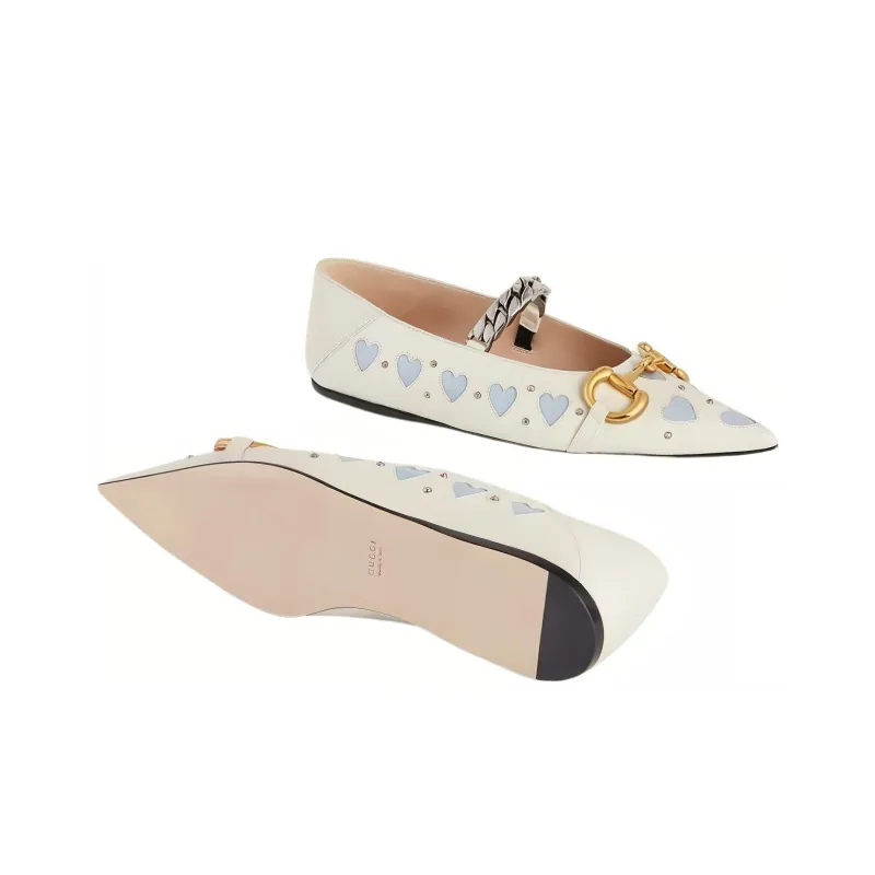 GUCCI Lovelight Women's Casual Shoes Women's White Blue-4