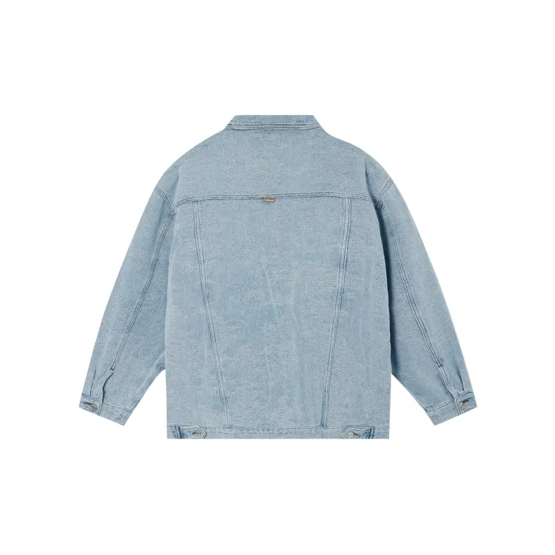 LUJIAMEN Denim Jacket Unisex Blue-1