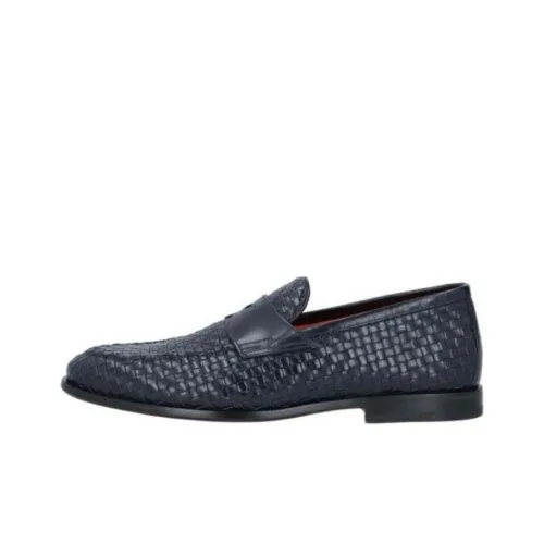 Santoni Loafers Men Dark Blue