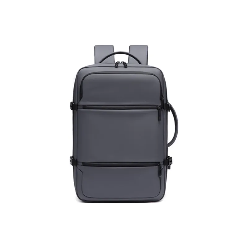Ssweisiker Water Resistant Membrana Dermalis Backpack Unisex Black/Gray-4