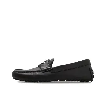 GUCCI Interlocking Loafers Men's Black