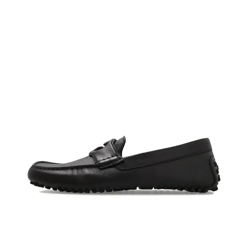 GUCCI Interlocking Loafers Men's Black-0