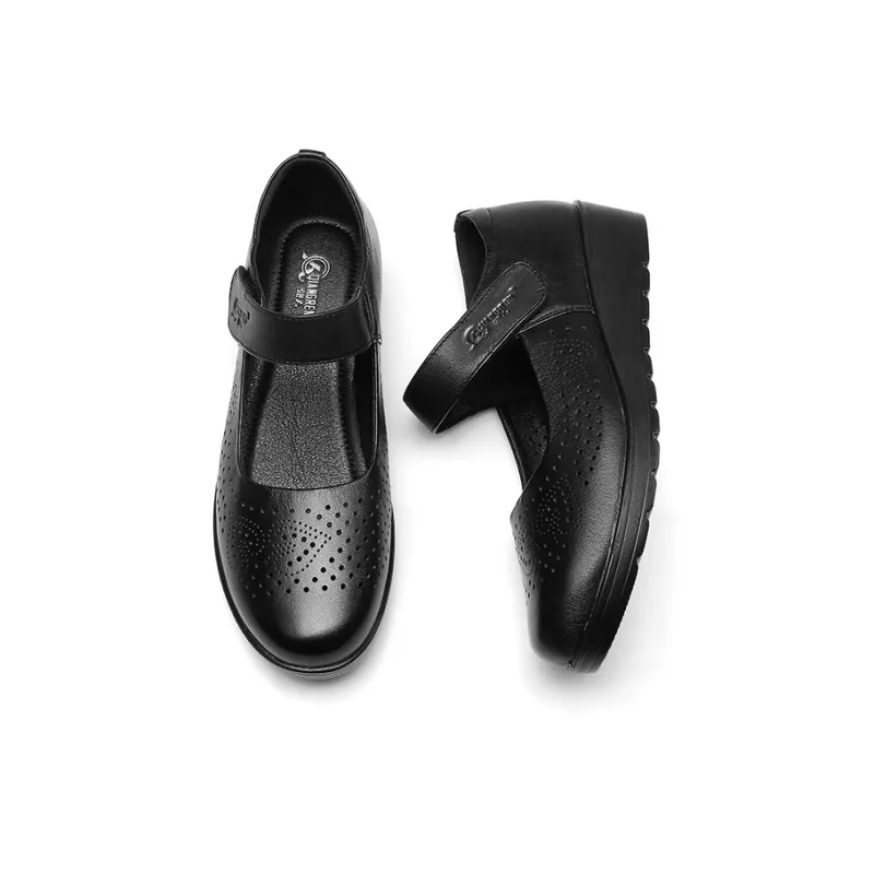 Strongman 3515 Women's Casual Shoes Black Beige White-4