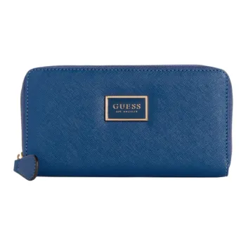 GUESS Artificial Leather Wallet Medium Size Women's Blue
