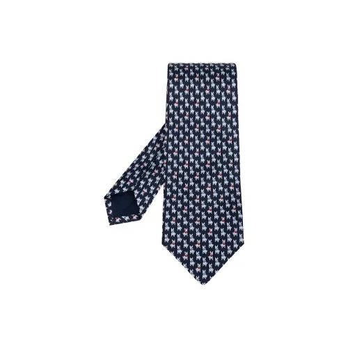 Ferragamo Terrier-print Silk Tie