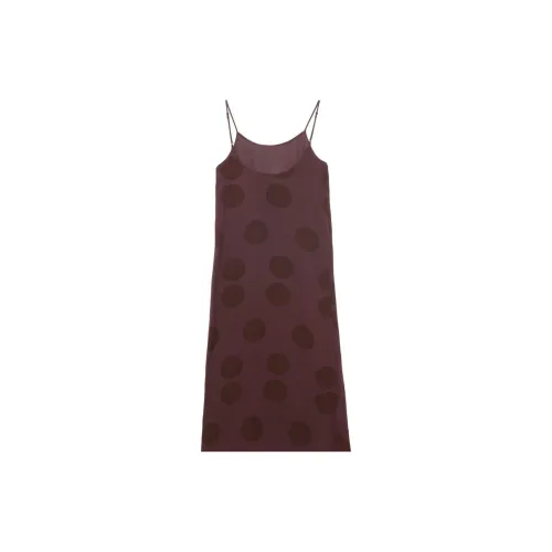 UMA WANG Slip Dresses Women's Brown