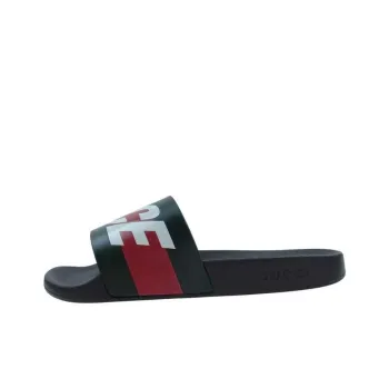 GUCCI Palace X GUCCI Logo Web Slide Sandal Black