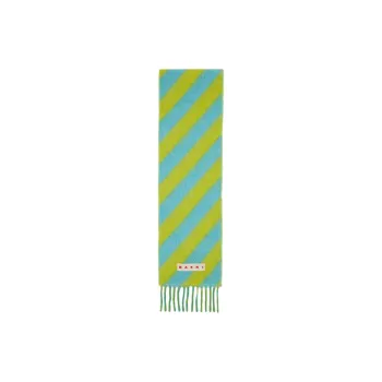 MARNI Wool Knit Scarves Women's Green