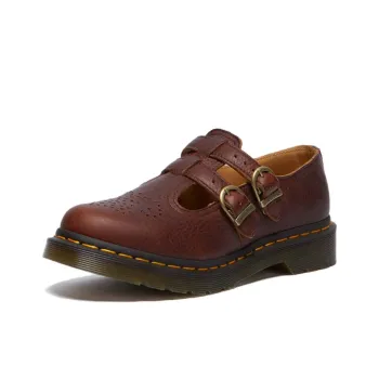 Dr.Martens Mary Jane Shoes Women's Red Brown