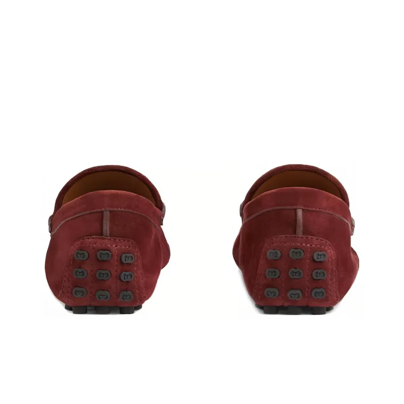 GUCCI Beanie Shoes Men's Burgundy-4