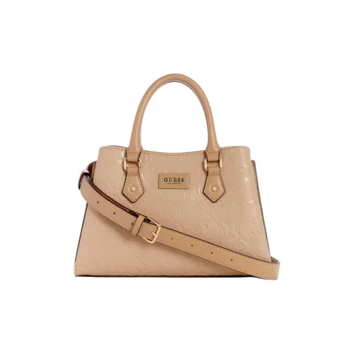 GUESS Artificial Leather Handbag Shoulder Bag Crossbody Bag Regular Women's Beige