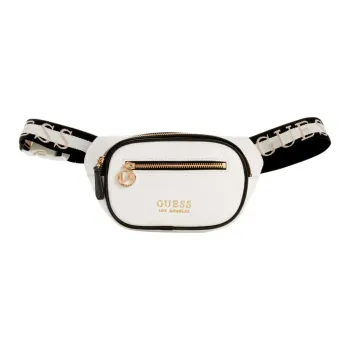 GUESS Artificial Leather Fanny Pack Women's Gray White
