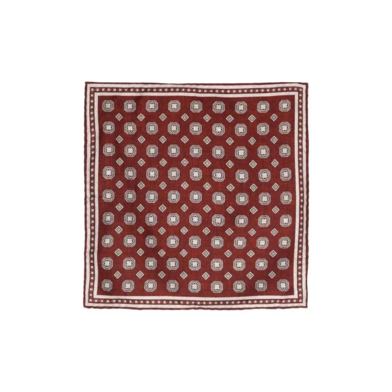 Brunello Cucinelli Geometric-print Silk Handkerchief-1