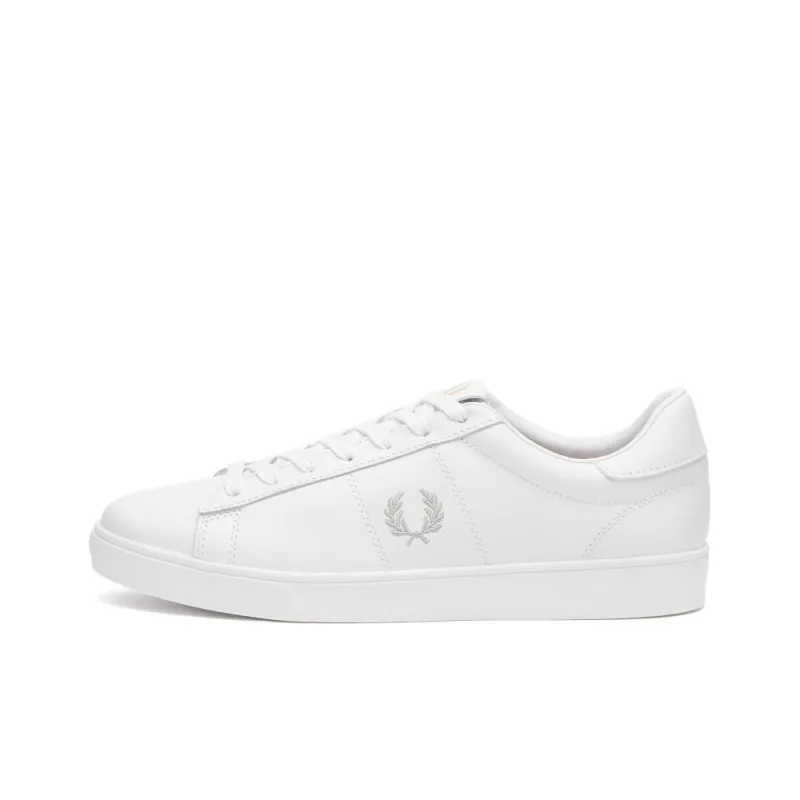 FRED PERRY Spencer Abrasion Resistant Low Top Skateboard Shoes Men's White-8