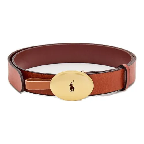 Polo Ralph Lauren Logo Plaque Buckled Belt