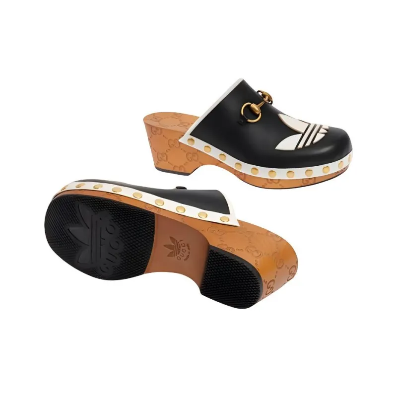 GUCCI Adidas X GUCCI Women's Gg Clog 'Black' Women's-4
