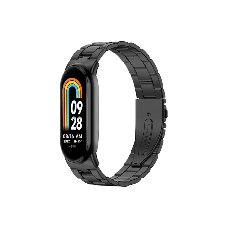 Yu Qing Compatible Xiaomi Smart Band 9/8/7 All NFC Version Smart Wristband Xiaomi Compatibility Watch Band 165mm Metal-2