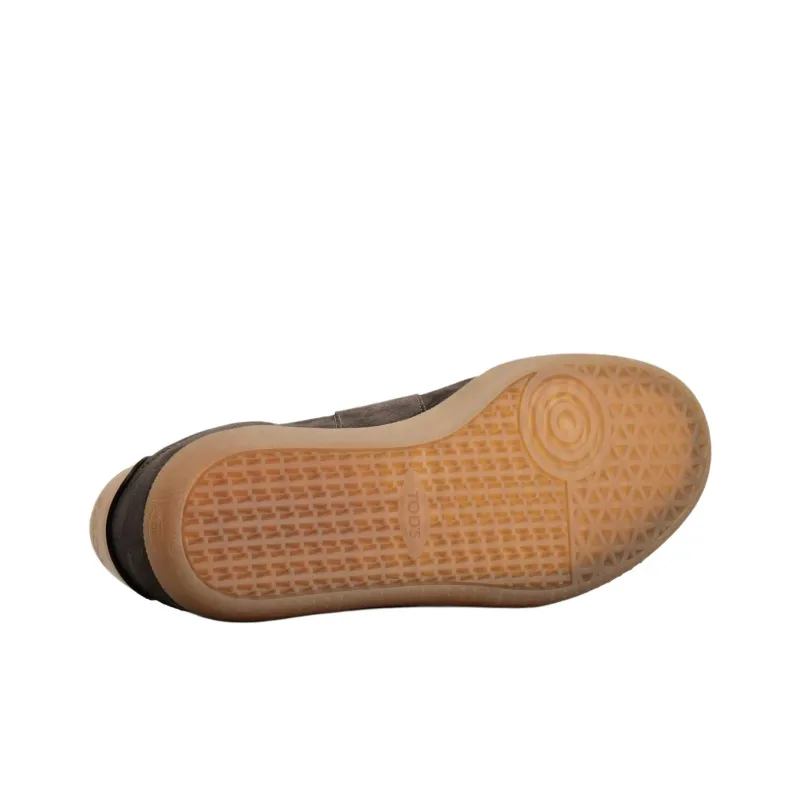 TOD'S Tabs Skateboard Shoes Men's Gray-4
