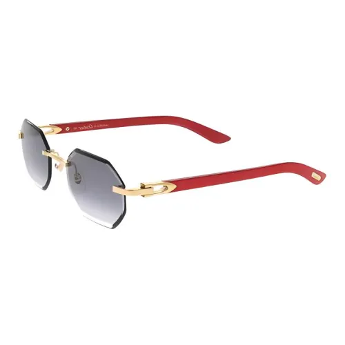 Cartier Logo plaque Geometric frame Sunglasses