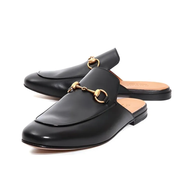 GUCCI Closed Toe Slippers Men's Black-2