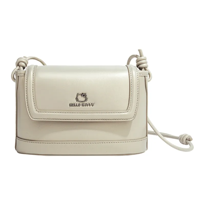 MESUCA Kitty Series PU With Synthetic Leather Crossbody Bag Small Size Women's Black/White/Ecru-12