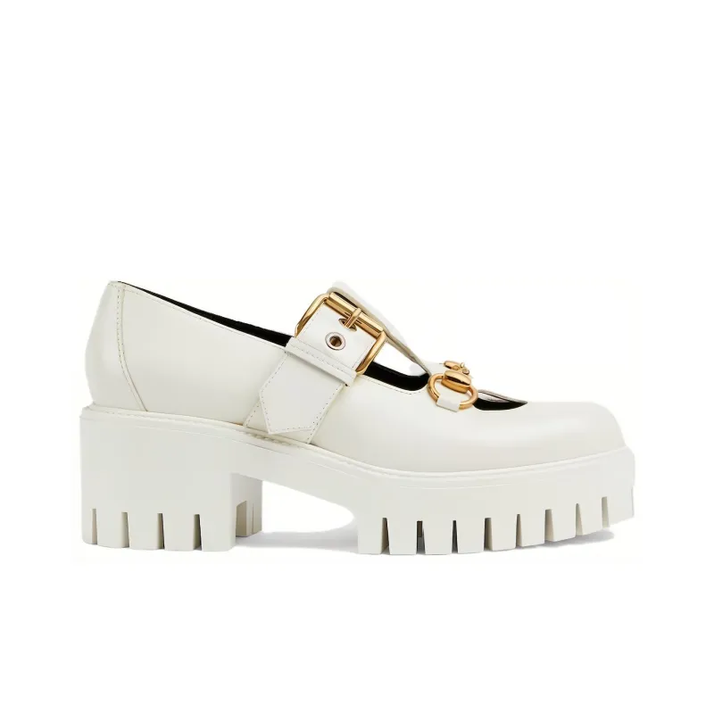 GUCCI Loafers Women's White-1